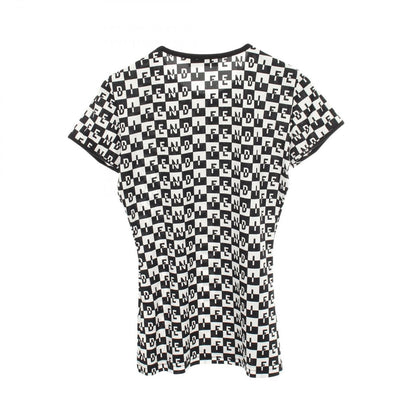 Fendi Top Logo All Over Print Short Sleeves T-Shirt — view 2