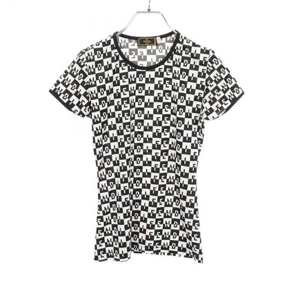Fendi Top Logo All Over Print Short Sleeves T-Shirt