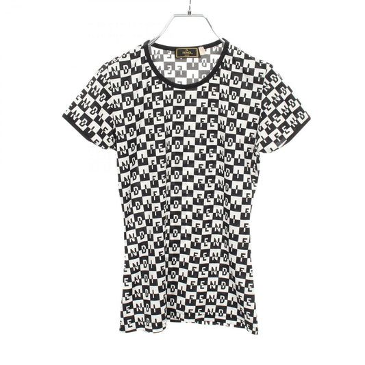 Fendi Top Logo All Over Print Short Sleeves T-Shirt