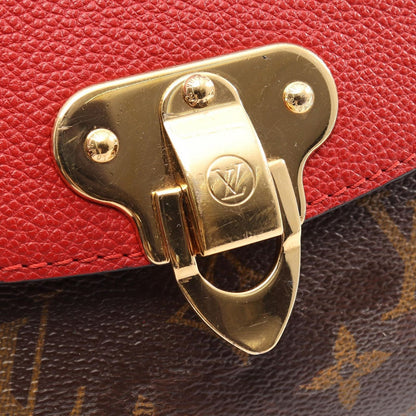 Louis Vuitton Shoulder Bag Sun Placido Monogram Cerise Canvas Leather — view 8