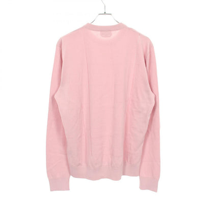 Hermes Knit Crew Neck Pink Cotton Sweater — view 2