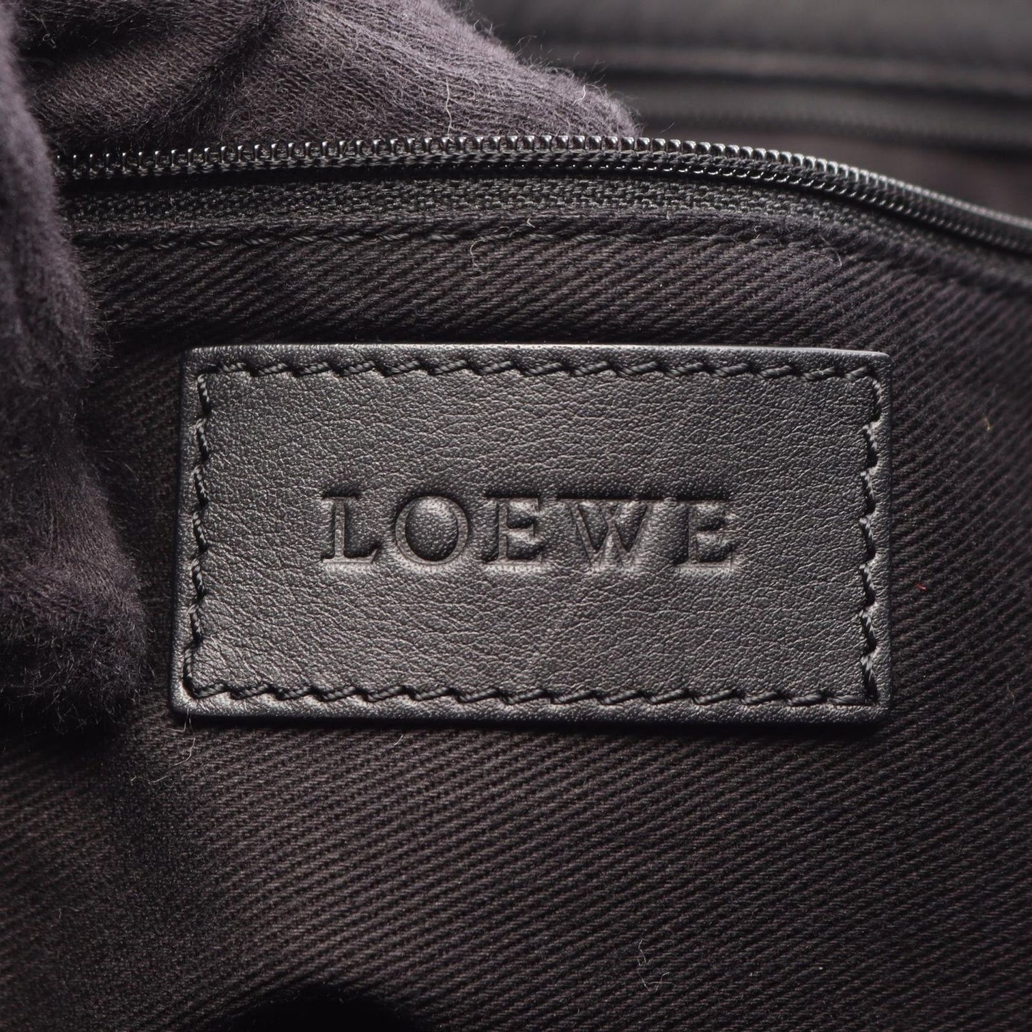 Loewe Tote Bag Crown Logo Black Leather — view 4