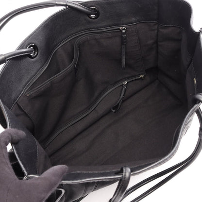 Loewe Tote Bag Crown Logo Black Leather — view 3