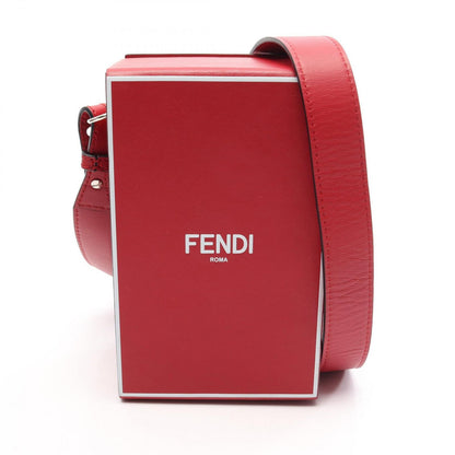 Fendi Shoulder Bag Box Red Leather