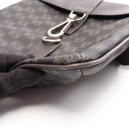 Loewe Shoulder Bag Anagram Brown Canvas Leather — view 8