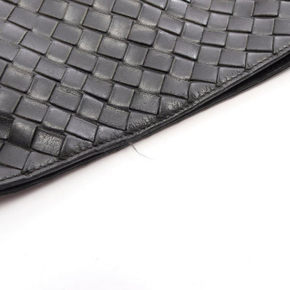 Bottega Veneta Shoulder Bag Intrecciato Black Leather — view 8
