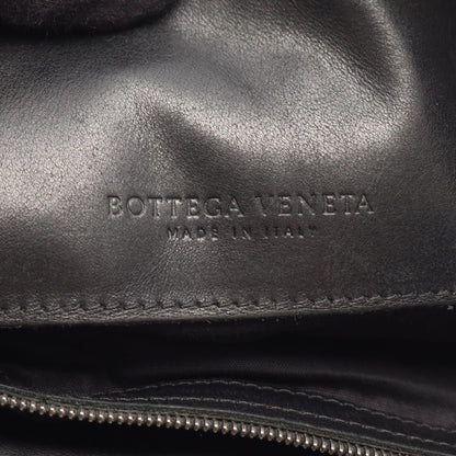 Bottega Veneta Shoulder Bag Intrecciato Black Leather — view 4