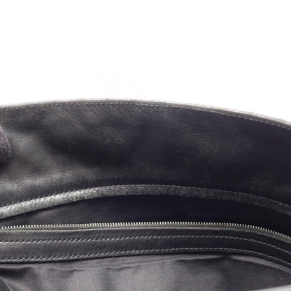 Bottega Veneta Shoulder Bag Intrecciato Black Leather — view 6