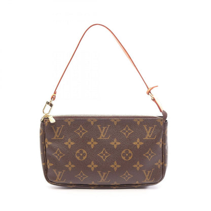 Louis Vuitton Pochette Accessory Soir Monogram Canvas Leather Handbag