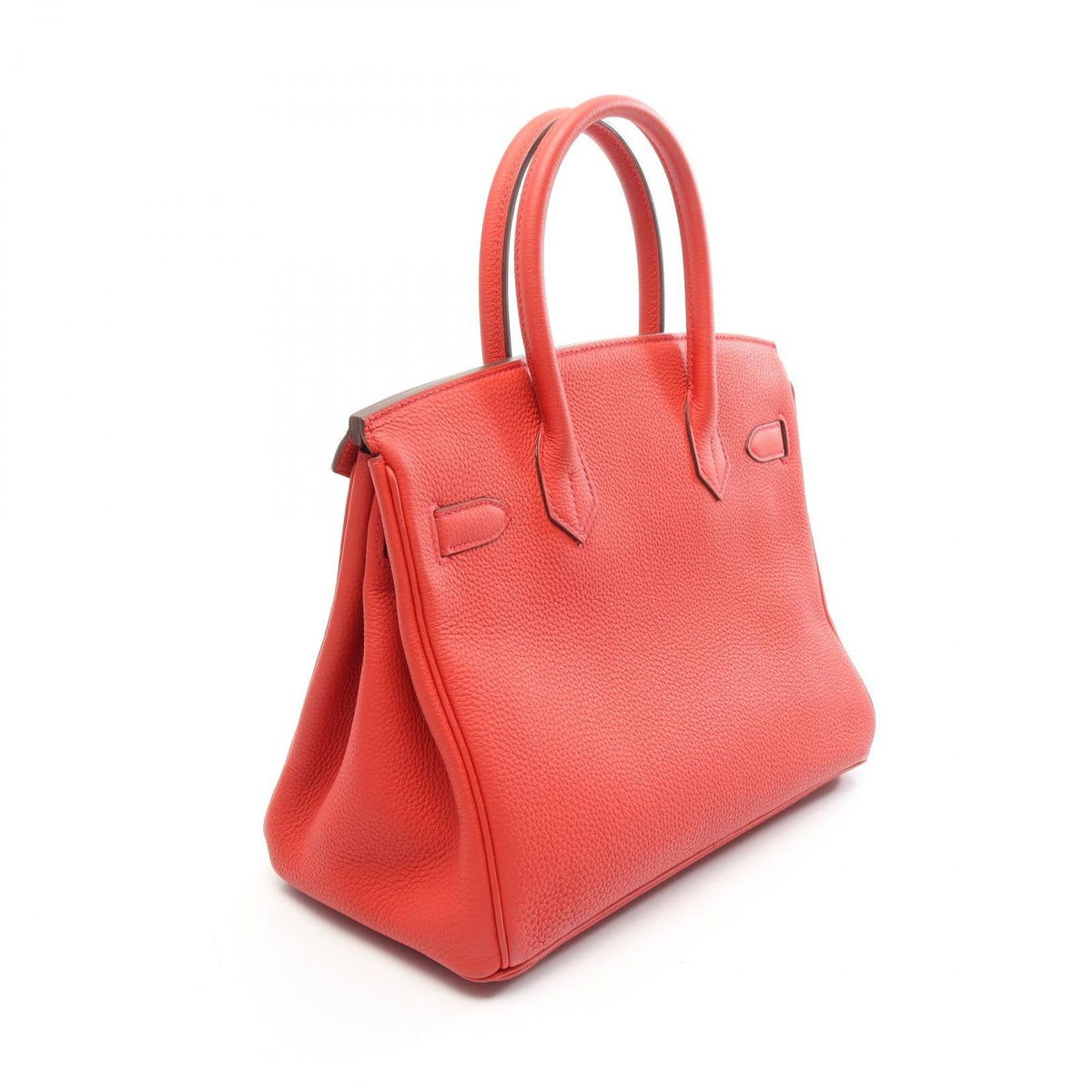 Hermes Birkin 30 Red Leather Handbag — view 2