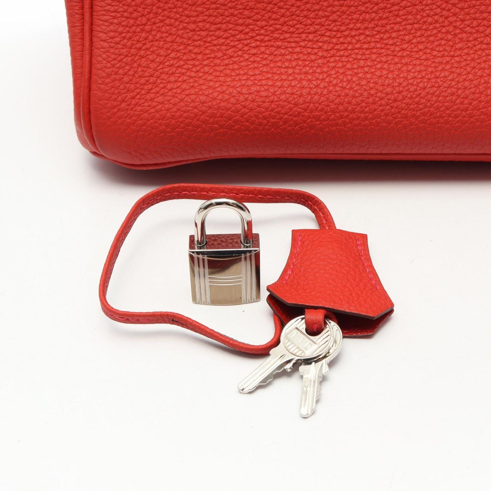 Hermes Birkin 30 Red Leather Handbag — view 6