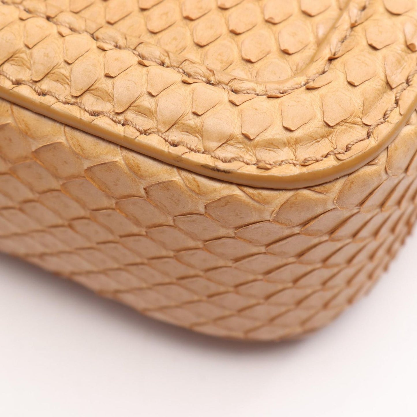 Saint Laurent Paris Shoulder Bag Solferino Mini Beige Exotic Leather — view 6
