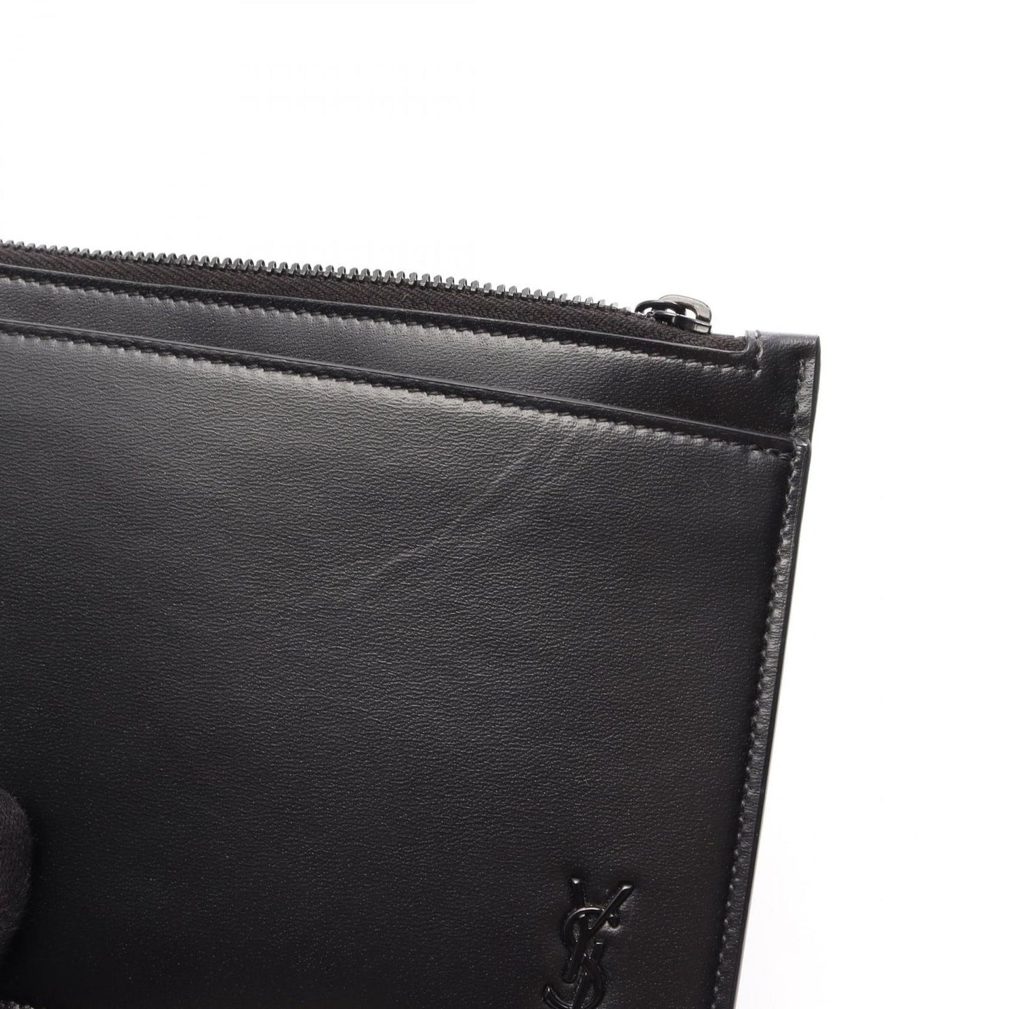 Saint Laurent Paris Pouch Tiny Monogram Bill Black Leather — view 5