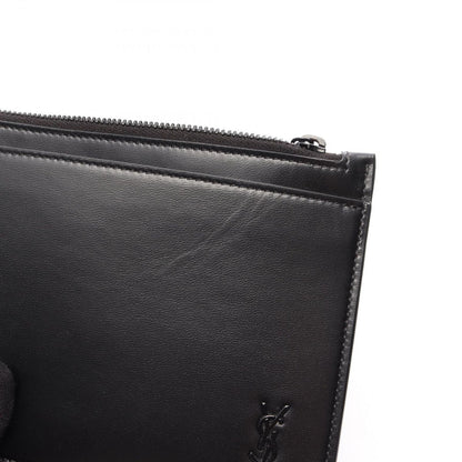 Saint Laurent Paris Pouch Tiny Monogram Bill Black Leather — view 5
