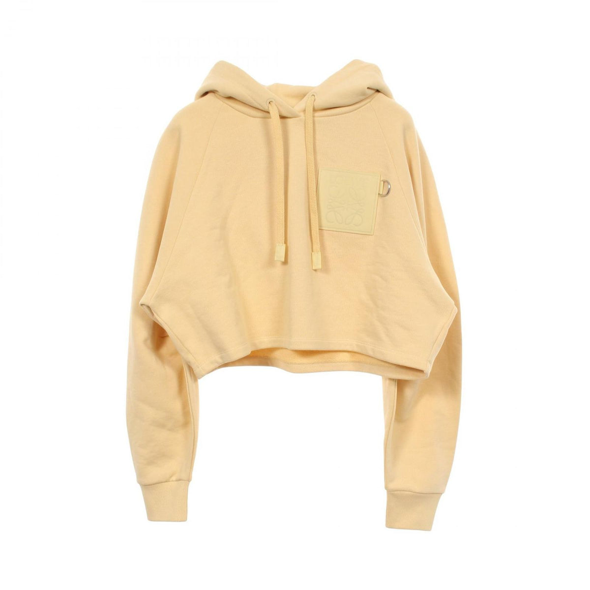 Loewe Hoodie Anagram Cropped Cotton