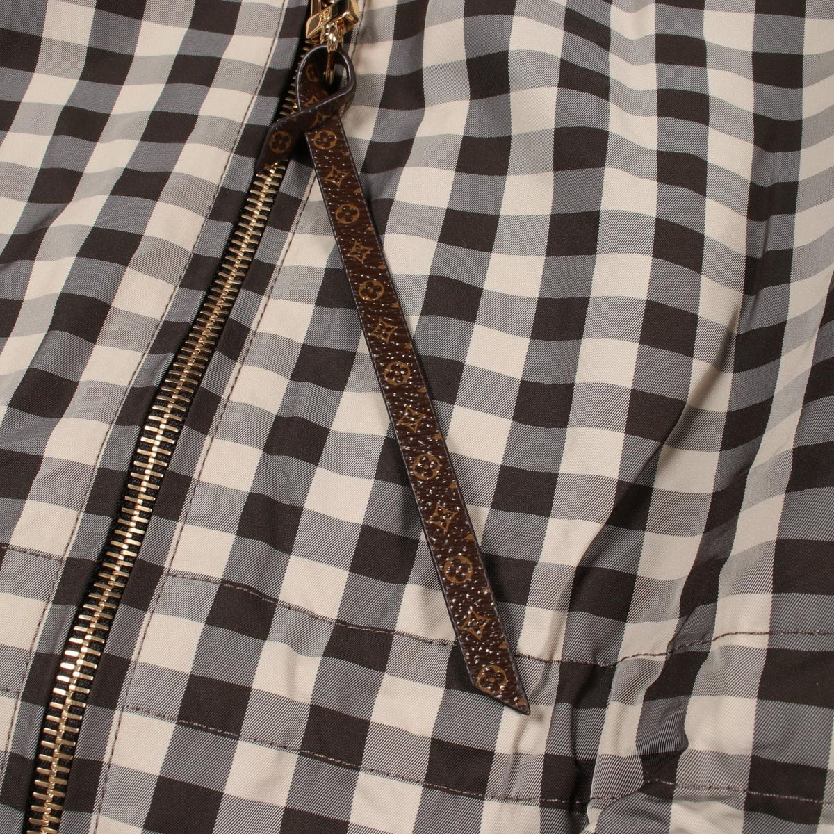 Louis Vuitton Nylon Jacket Monogram Gingham Check Hooded — view 8