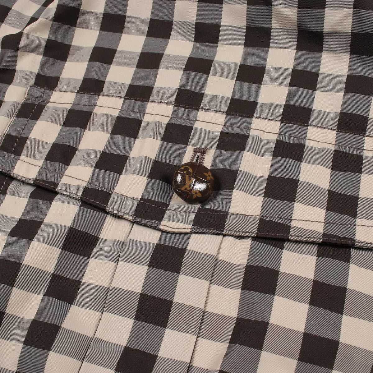 Louis Vuitton Nylon Jacket Monogram Gingham Check Hooded — view 7
