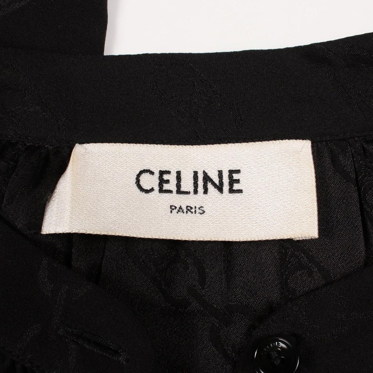 Celine Dress Triomphe Chain Pattern Silk All Over Print — view 3