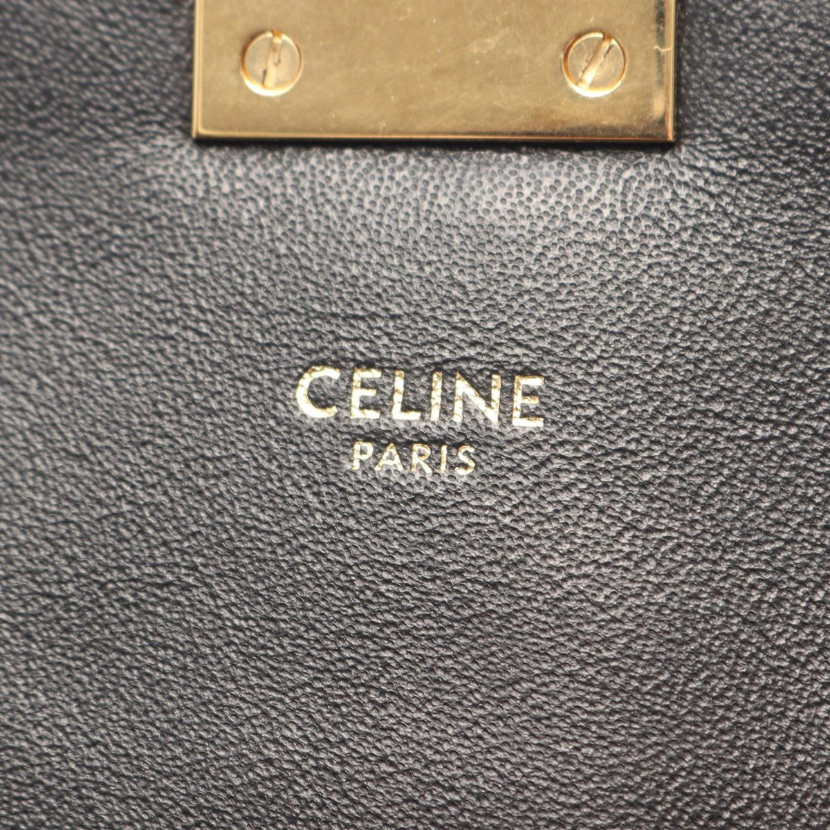 Celine Shoulder Bag C Black Leather Chain — view 4
