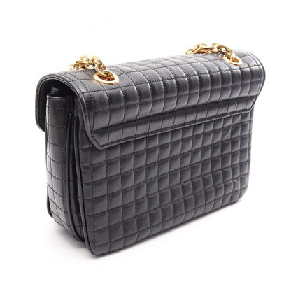 Celine Shoulder Bag C Black Leather Chain — view 2