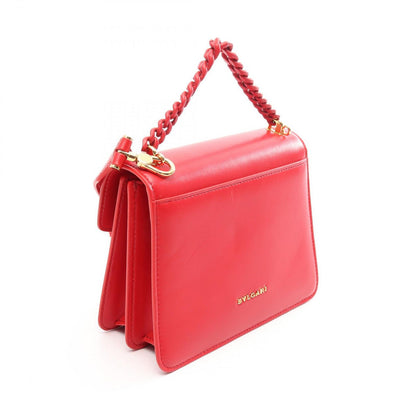 Bvlgari Serpenti Forever 2-Way Red Leather Shoulder Bag — view 2