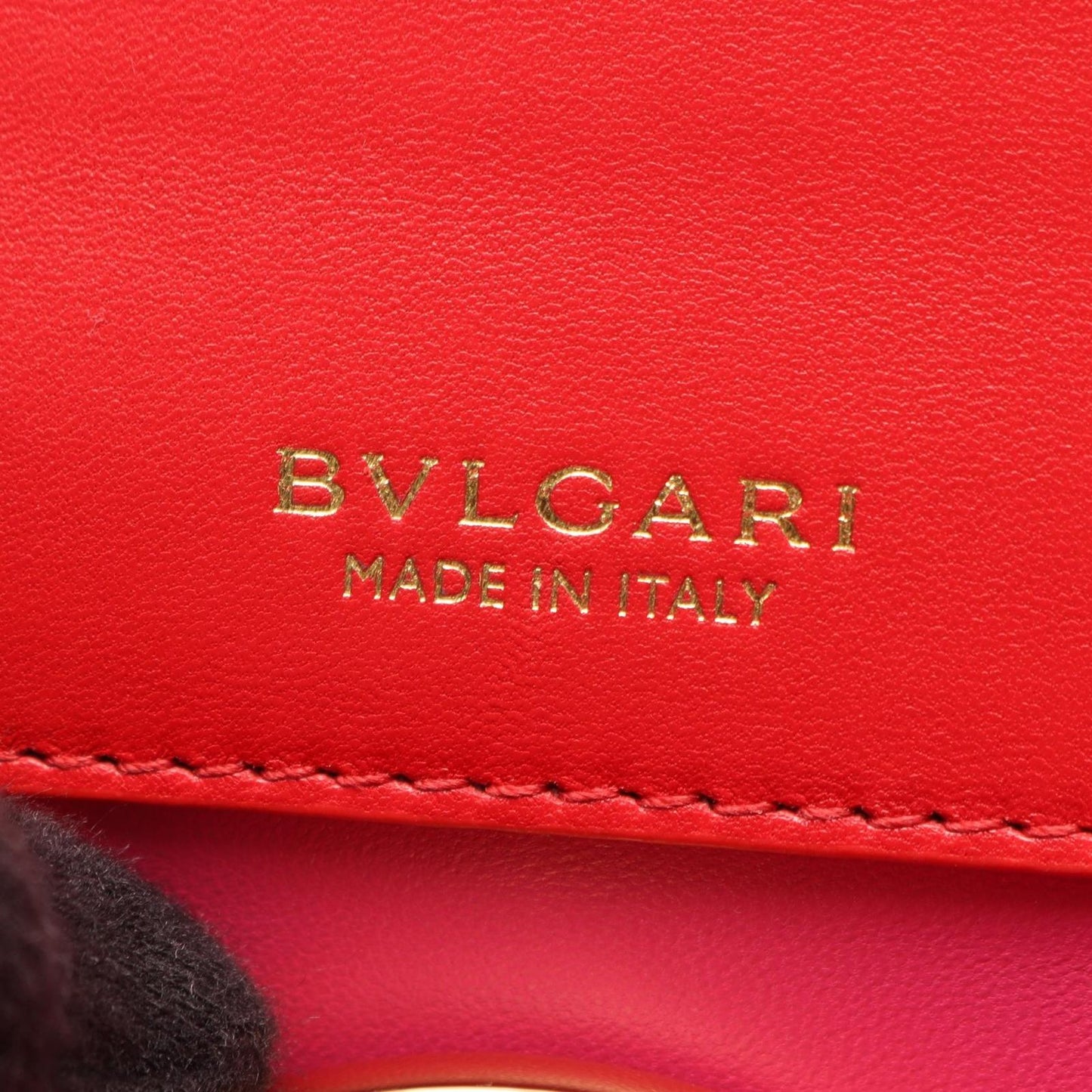 Bvlgari Serpenti Forever 2-Way Red Leather Shoulder Bag — view 4