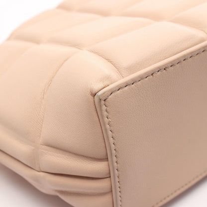 Bottega Veneta Shoulder Bag Padded Half Moon Pink Beige Leather Mini — view 6