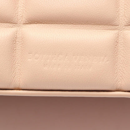 Bottega Veneta Shoulder Bag Padded Half Moon Pink Beige Leather Mini — view 4