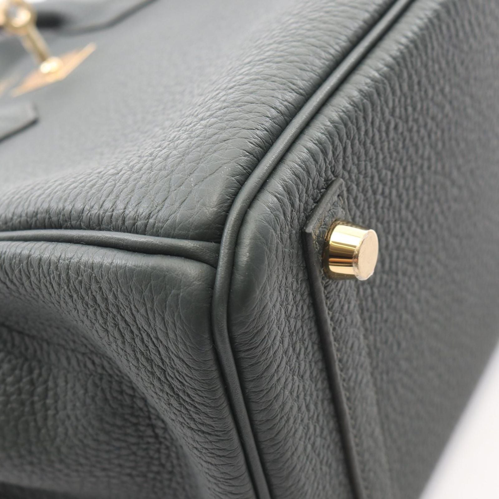 Hermes Birkin 25 Vert Mangrove Handbag — view 7