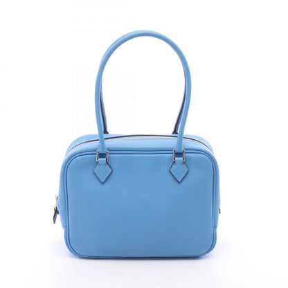 Hermes Mini Plume 20 Blue Paradise Leather Handbag