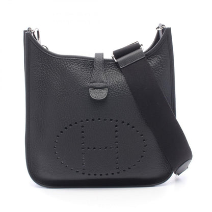 Hermes Shoulder Bag Evelyne 3 Trois PM Black Leather