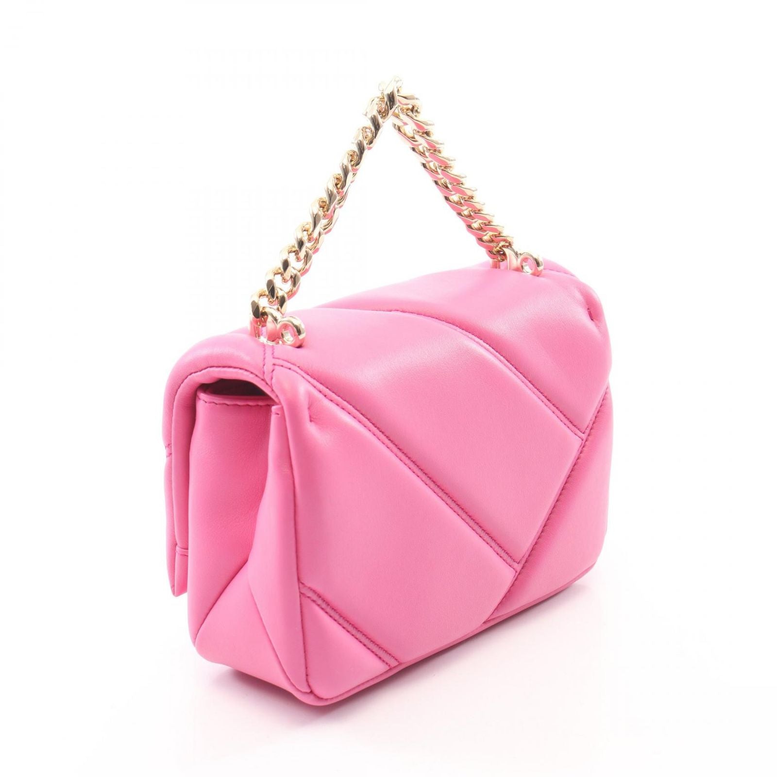 Bvlgari Serpenti Cabochon Mini 2-Way Pink Leather Shoulder Back Handbag — view 2