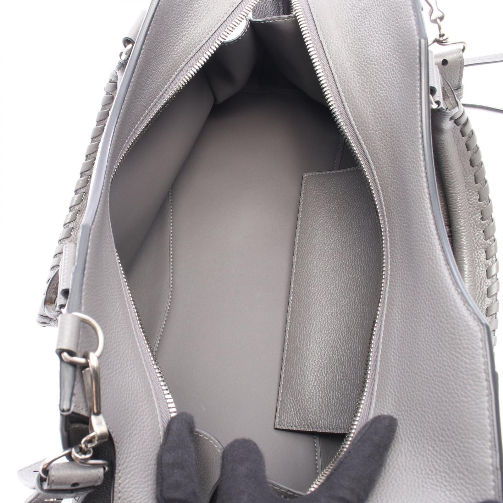 Balenciaga Neo Classic City 2-Way Gray Leather Handbag — view 3