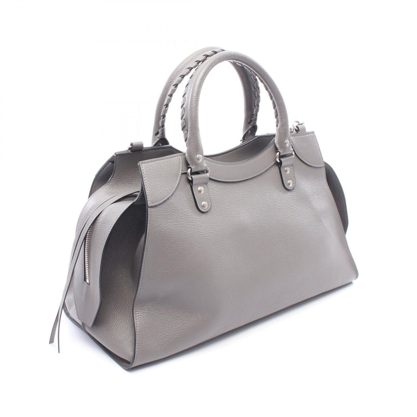 Balenciaga Neo Classic City 2-Way Gray Leather Handbag — view 2