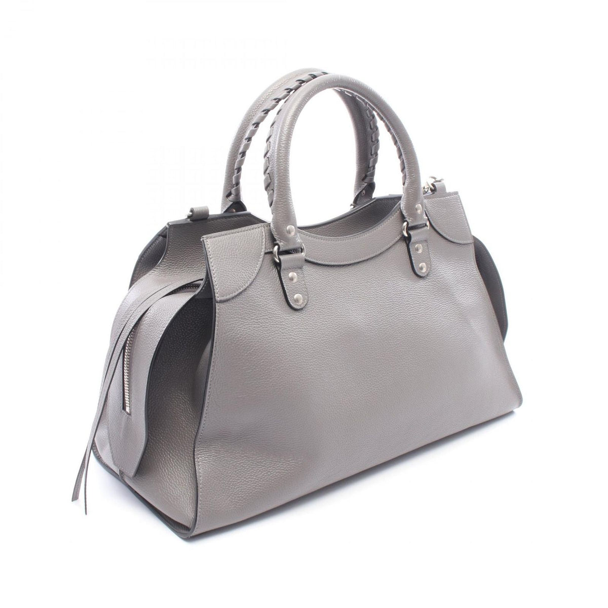 Balenciaga Neo Classic City 2-Way Gray Leather Handbag — view 2