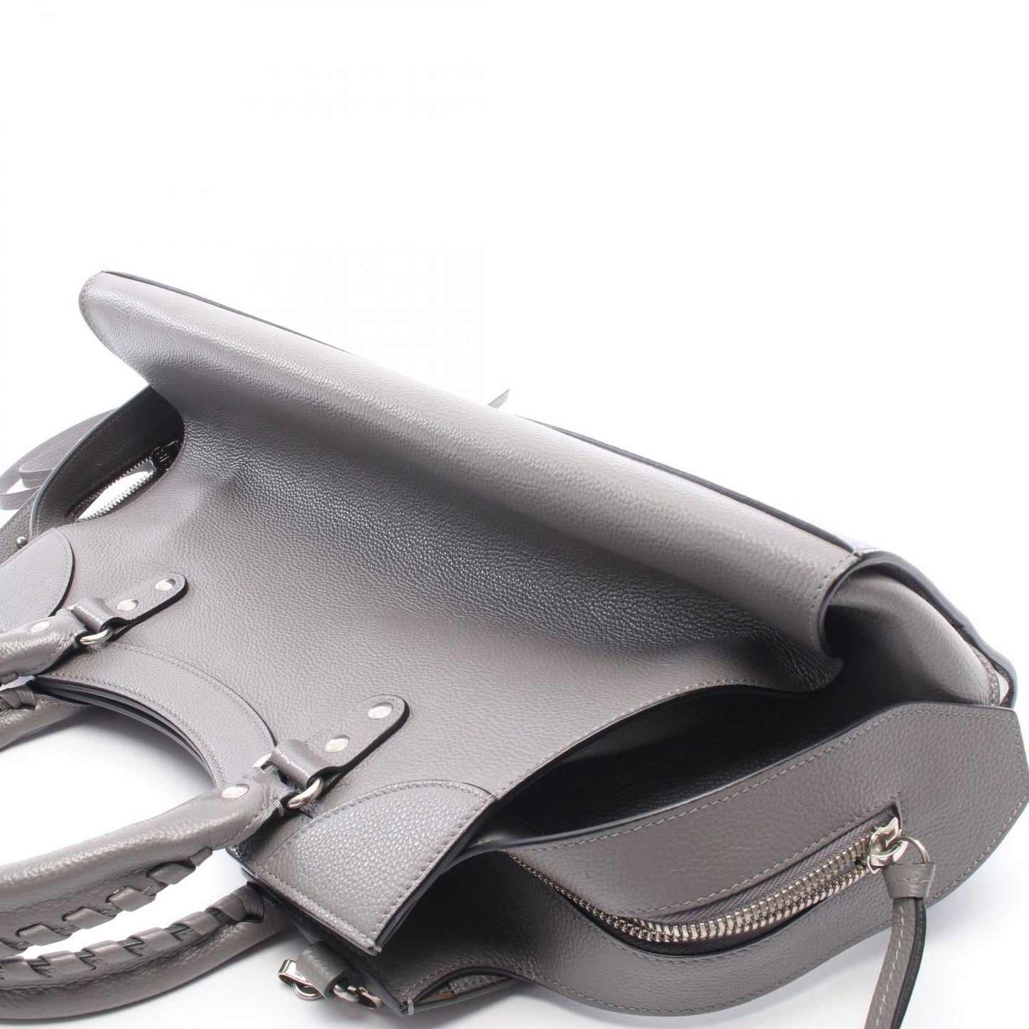 Balenciaga Neo Classic City 2-Way Gray Leather Handbag — view 5