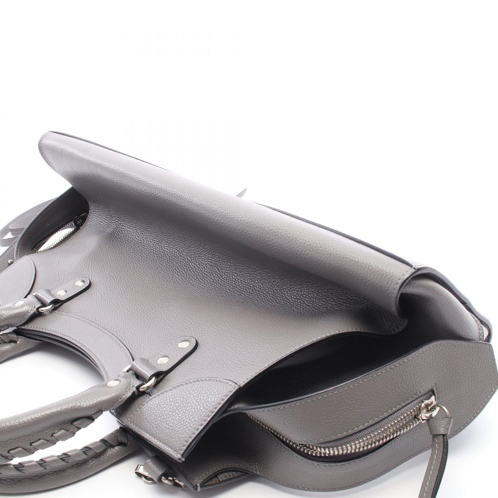 Balenciaga Neo Classic City 2-Way Gray Leather Handbag — view 5