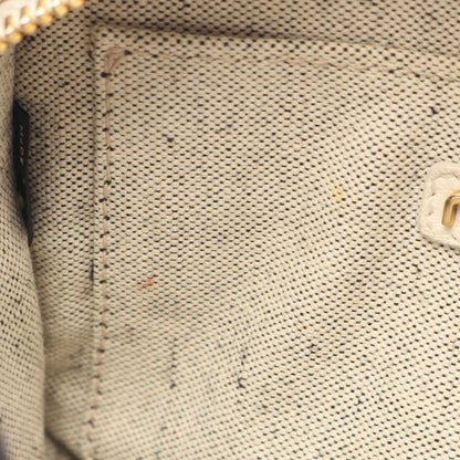 Miu Miu Vitello Daino Soft 2-Way White Black Leather Handbag — view 6