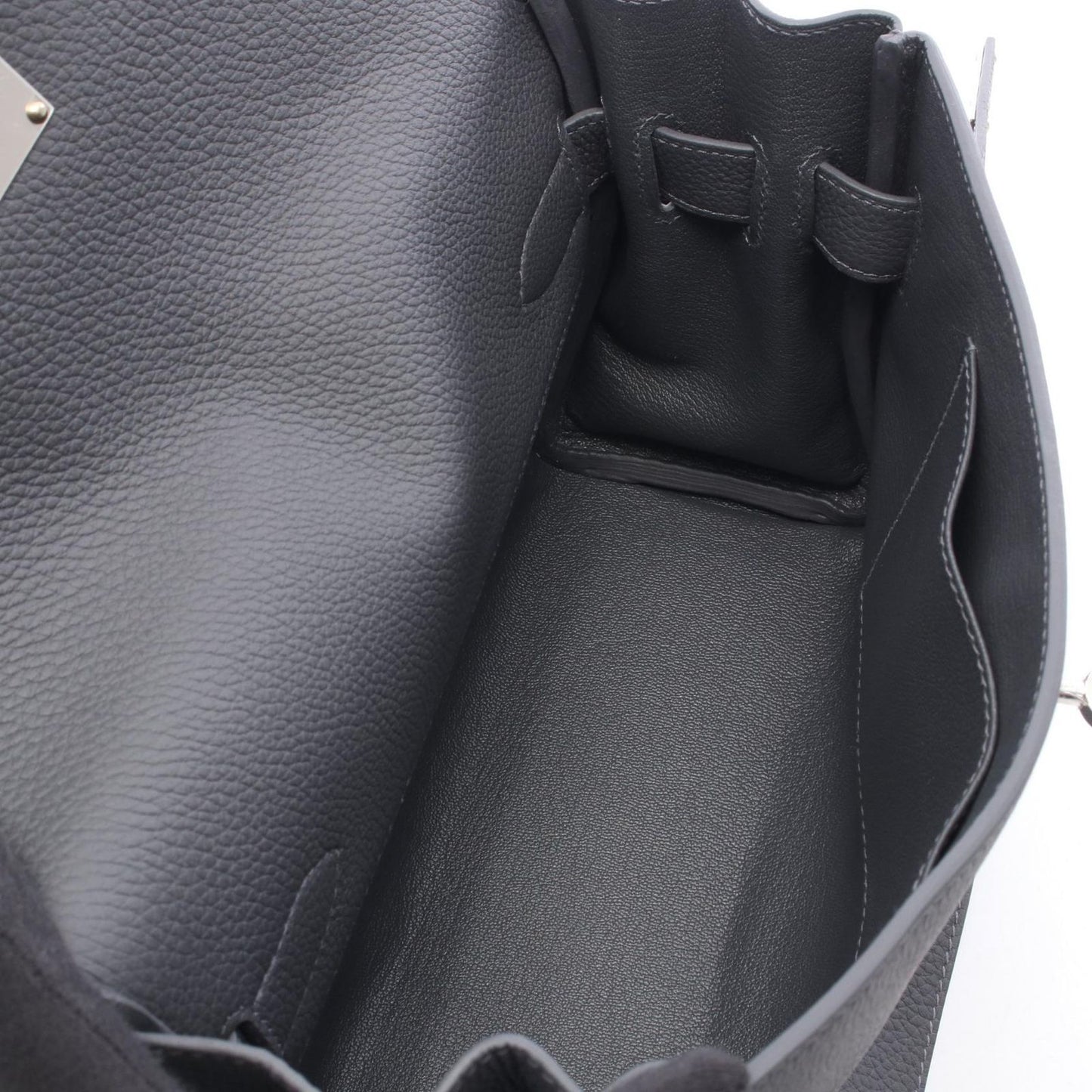 Hermes Shoulder Bag Kelly Messenger PM Ardoise Leather — view 3