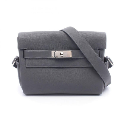 Hermes Shoulder Bag Kelly Messenger PM Ardoise Leather
