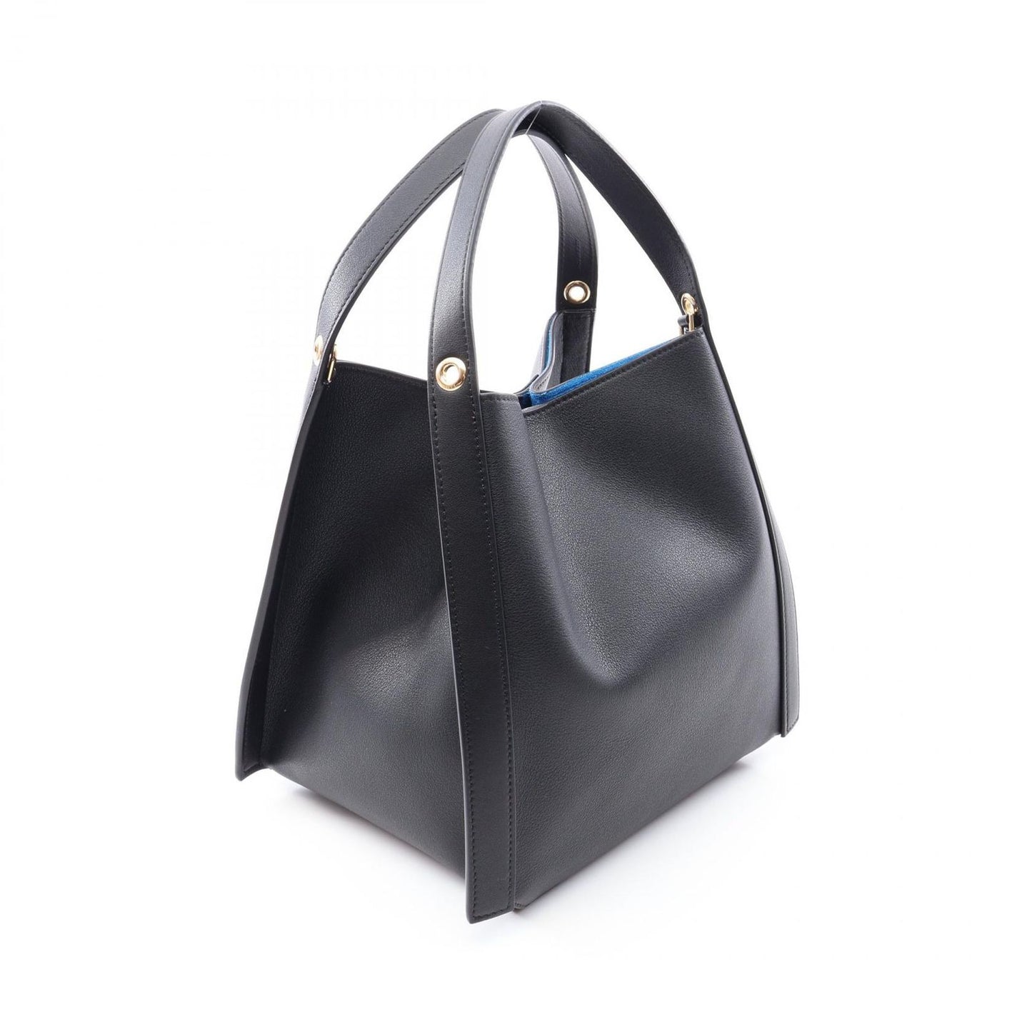 Celine Handbag Small Cubo 2-Way Leather Tote New — view 2