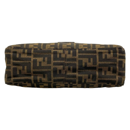 Fendi Shoulder Bag Zucchini Dark Brown Leather — view 5