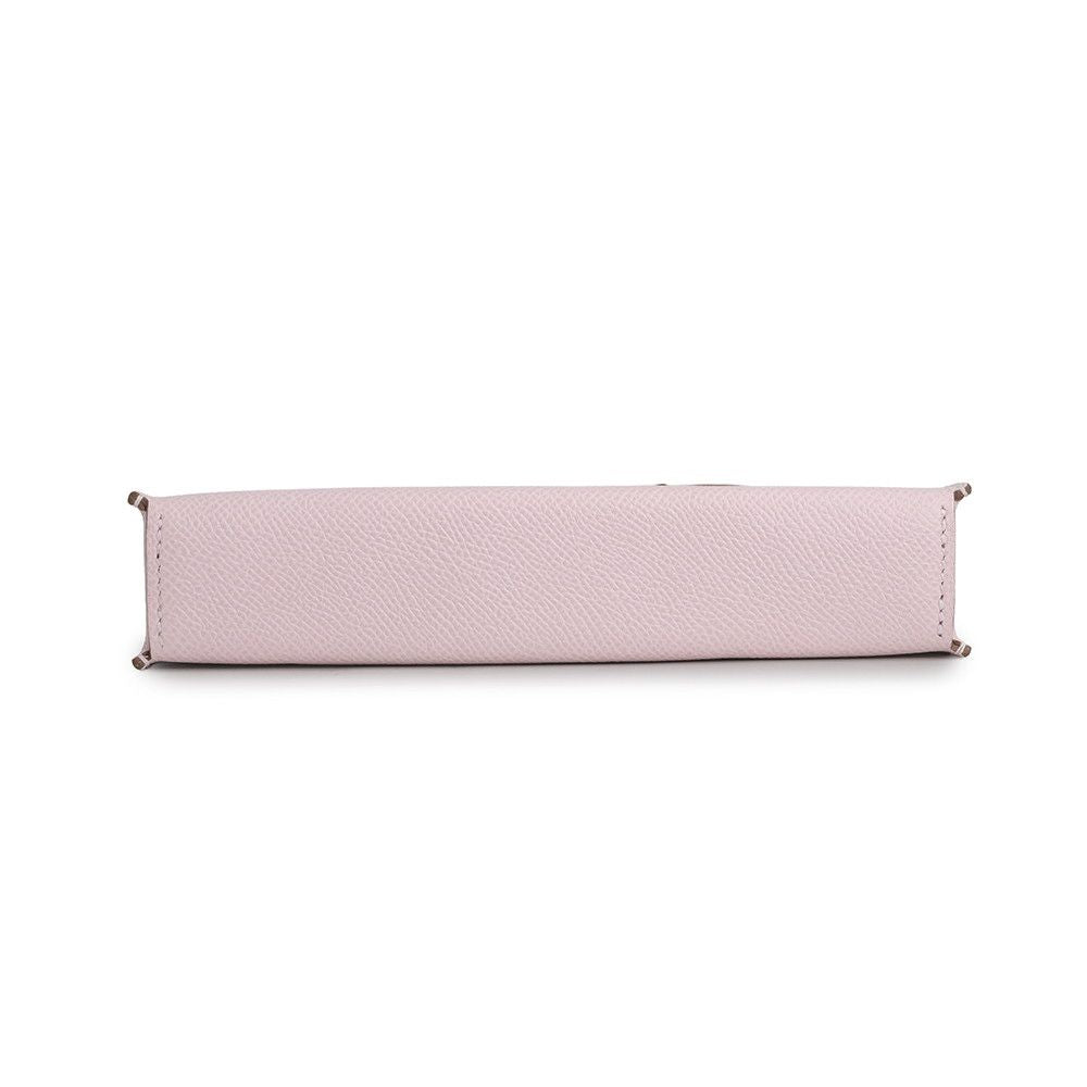 Hermes Wallet on Chain Nap To Go Mauve Pere Silver Lacquer Epsom — view 3