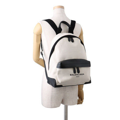 Balenciaga Backpack Navy Canvas Leather — view 4