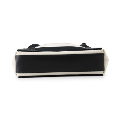 Balenciaga Handbag Navy Cabas XS 2-Way White Black Pouch — view 3