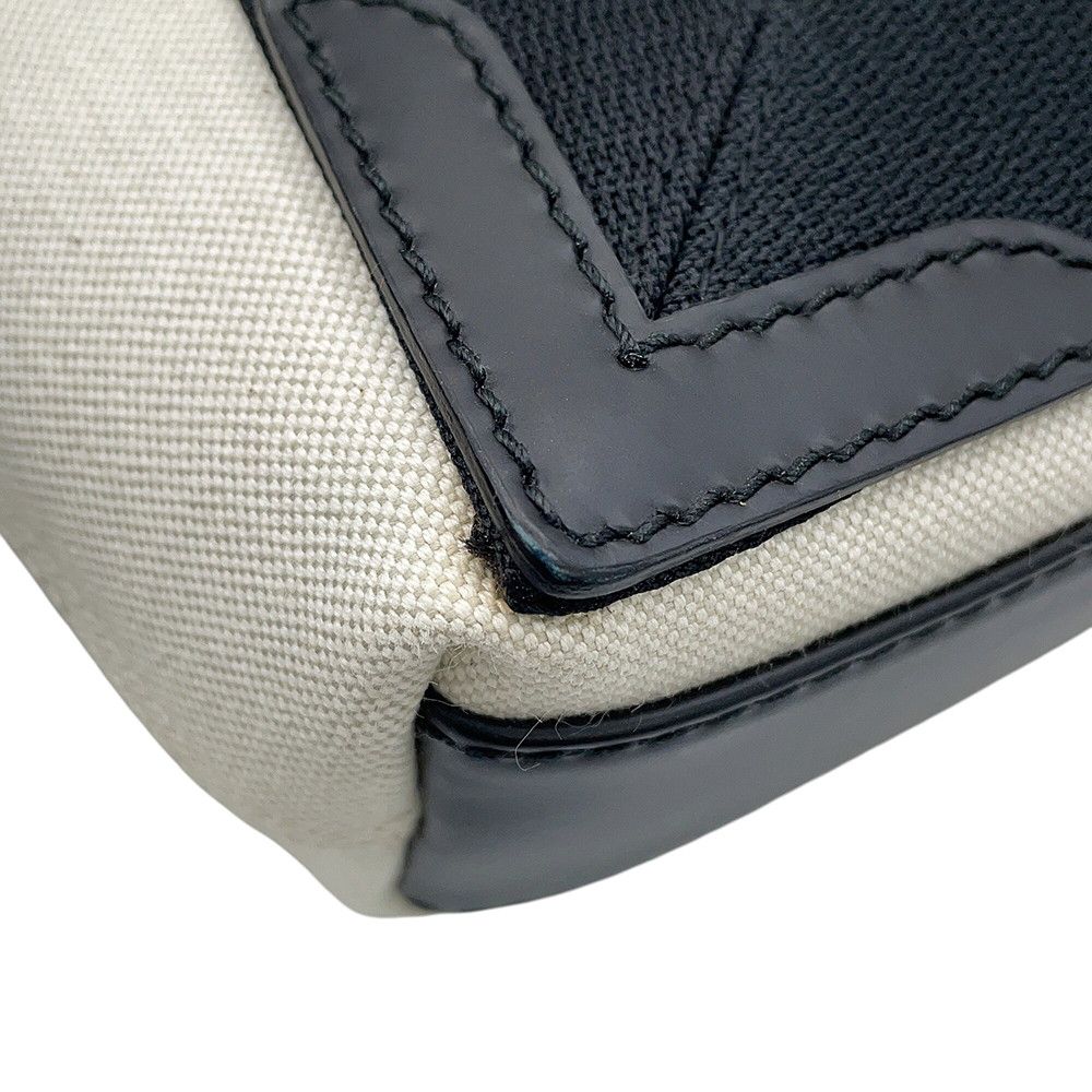 Balenciaga Handbag Navy Cabas XS 2-Way White Black Pouch — view 7