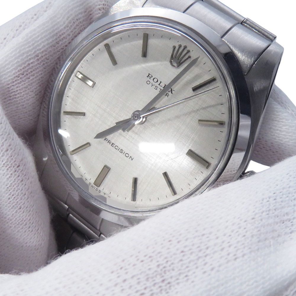 Rolex Oyster Precision No 28 Watch Silver Linen Dial — view 4