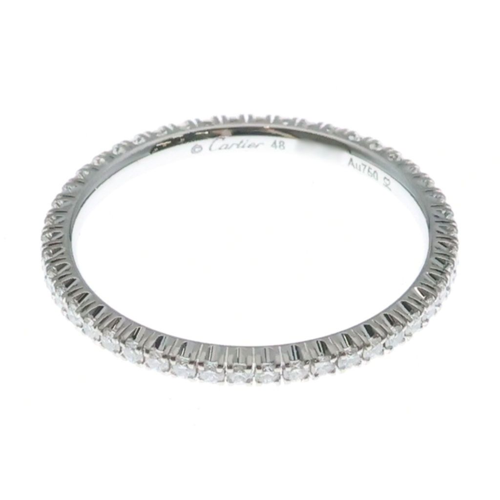 Cartier Etain Cell Full Eternity Diamond Ring White Gold
