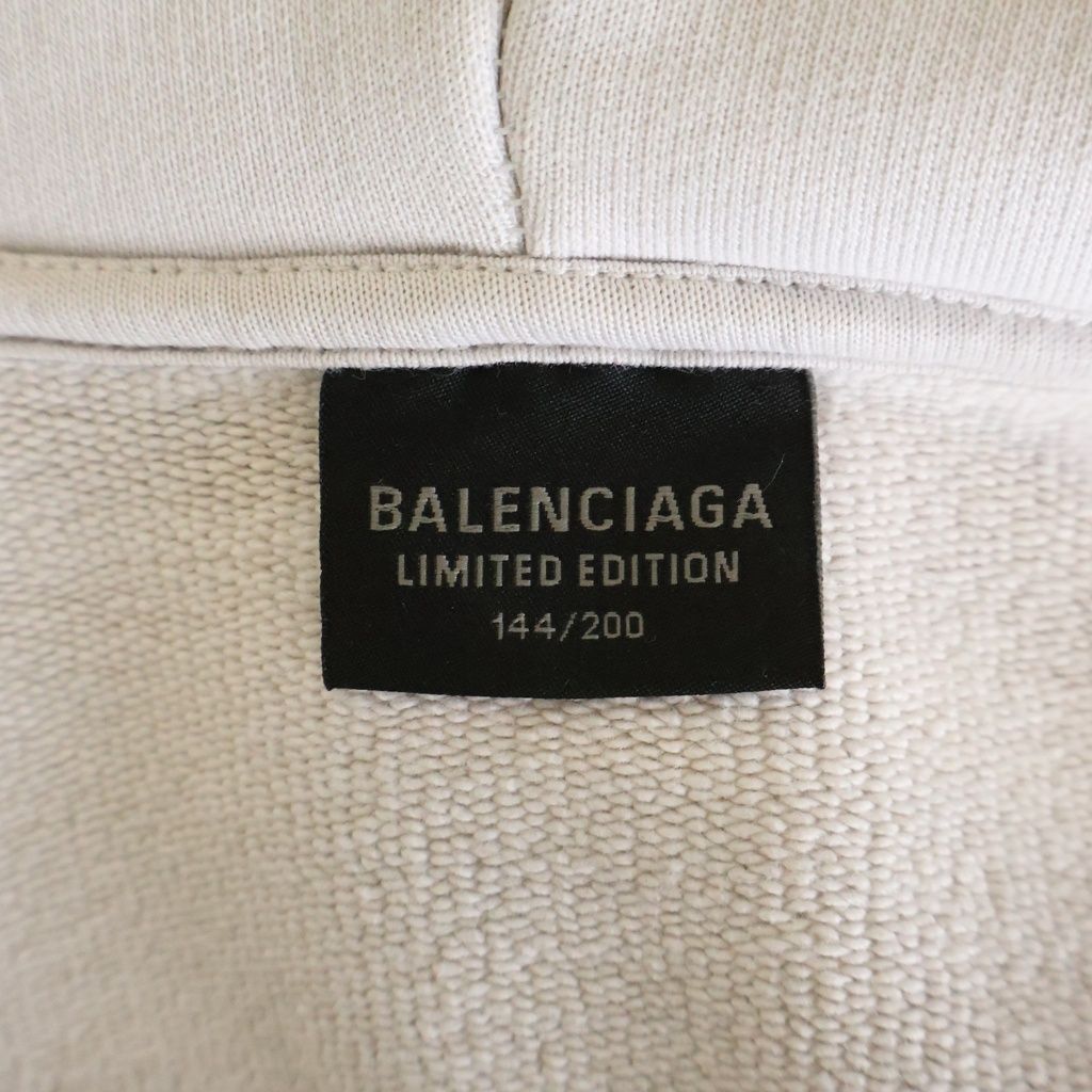 Balenciaga Bfrnd Music Zip Up Hoodie Gray — view 6