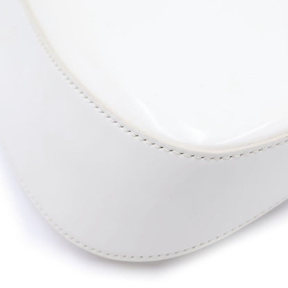 Prada Cleo Oh Shoulder Bag White Leather 499 Silver — view 5